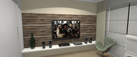 Painel para TV e Prateleira para DVD